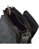 Фотография Коричневая винтажная кожаная сумка на плечо Tarwa bx3027-2c