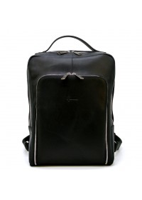 Черный мужской кожаный рюкзак Tarwa RA-1239-4lx