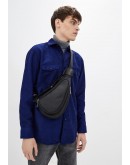 Фотография Мужской винтажный кожаный черный рюкзак на одно плечо Tarwa RA-3026-3md