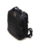 Фотография Мужской черный удобный рюкзак из натуральной прочной винтажной кожи TARWA RA-3072-3md