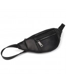 Фотография Кожаная черная сумка мужская на пояс Tarwa RA-8040-3md