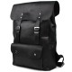 Черный кожаный брутальный мужской рюкзак Tarwa RA-9001-4lx