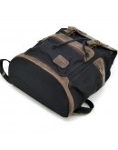 Фотография Вместительный рюкзак из канваса и натуральной кожи Tarwa RAc-0010-4lx