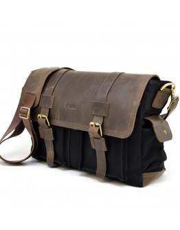 Мужская сумка на плечо из кожи и канваса Tarwa RAc-6690-4lx Мужская сумка на плечо из кожи и канваса Tarwa RAc-6690-4lx