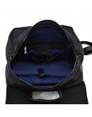 Фотография Черный удобный рюкзак из натуральной кожи и прочной ткани канвас TARWA RAG-3420-3md