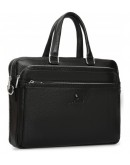 Фотография Кожаная черная деловая сумка для документов Royal RB-010A