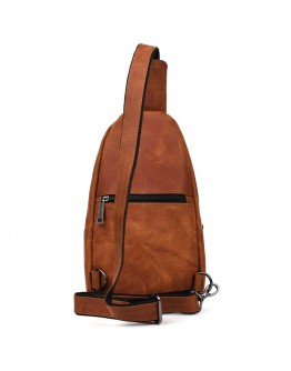 Кожаный мужской рюкзак - слинг на одно плечо Tarwa RB-0116-3md