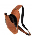 Фотография Кожаный мужской рюкзак - слинг на одно плечо Tarwa RB-0116-3md