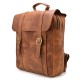 Вместительный рюкзак из натуральной винтажной кожи TARWA RB-3420-3md рыжая
