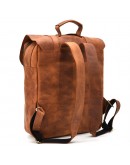 Фотография Вместительный рюкзак из натуральной винтажной кожи TARWA RB-3420-3md рыжая