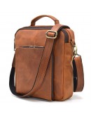 Фотография Кожаная мужская сумка - барсетка из натуральной винтажной кожи Tarwa RB-6016-3md