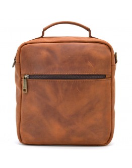Кожаная мужская сумка - барсетка из натуральной винтажной кожи Tarwa RB-6016-3md