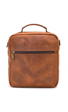 Кожаная мужская сумка - барсетка из натуральной винтажной кожи Tarwa RB-6016-3md