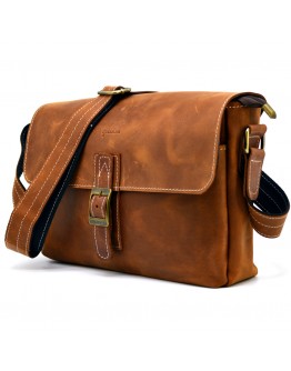 Винтажная мужская коричневая сумка на плечо Tarwa RB-7084-3md