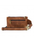 Фотография Кожаная винтажная коричневая сумка на пояс Tarwa RB-8136-3md
