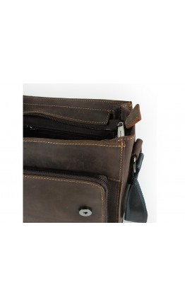 Винтажная мужская коричневая сумка на плечо Royal Bag RB-V-JD4-7055C
