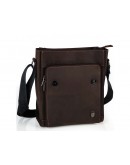 Фотография Винтажная мужская коричневая сумка на плечо Royal Bag RB-V-JD4-7055C