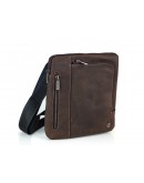 Фотография Винтажная коричневая мужская сумка на плечо Royal Bag RB-V-JMD4-0030C