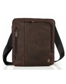 Фотография Винтажная коричневая мужская сумка на плечо Royal Bag RB-V-JMD4-0030C