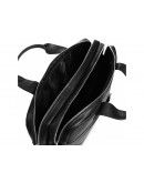 Фотография Черная мужская кожаная деловая удобная сумка Royal Rb012A-2