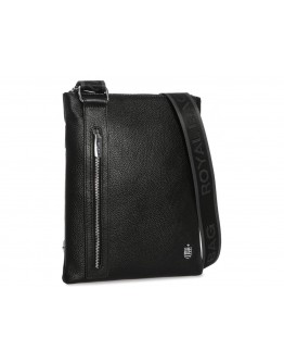 Мужская черная кожаная сумка планшетка Royal RB70071