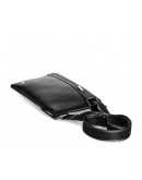 Фотография Мужская черная кожаная сумка планшетка Royal RB70071