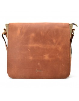Тканево-кожаная мужская сумка формата А4 Tarwa RBc-6601-3md