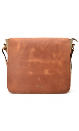 Тканево-кожаная мужская сумка формата А4 Tarwa RBc-6601-3md