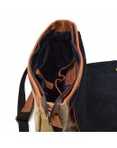 Фотография Большая сумка на плечо из ткани и натуральной кожи Tarwa RBs-1047-3md