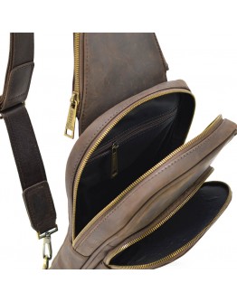 Мужской кожаный коричневый винтажный слинг Tarwa RC-0105-4lx