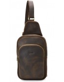 Фотография Мужской кожаный коричневый винтажный слинг Tarwa RC-0105-4lx