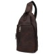 Кожаный мужской рюкзак - слинг на одно плечо Tarwa RC-0116-3md