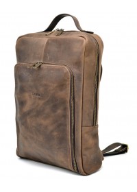 Мужской кожаный вместительный винтажный рюкзак Tarwa RC-1240-4lx