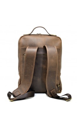 Мужской кожаный вместительный винтажный рюкзак Tarwa RC-1240-4lx