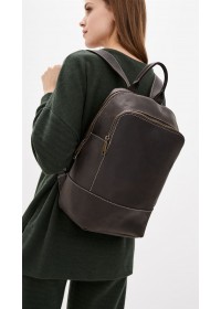 Коричневый кожаный женский рюкзак из винтажной кожи Tarwa RC-2008-3md