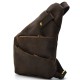 Винтажная кожаная мужская сумка на плечо - слинг Tarwa RC-6402-3md