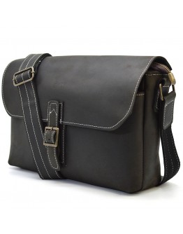 Темно-коричневая кожаная горизонтальная сумка на плечо Tarwa RC-7084-3md