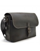 Фотография Темно-коричневая кожаная горизонтальная сумка на плечо Tarwa RC-7084-3md