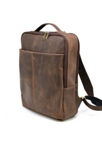 Коричневый кожаный винтажный рюкзак Tarwa RC-7280-3md