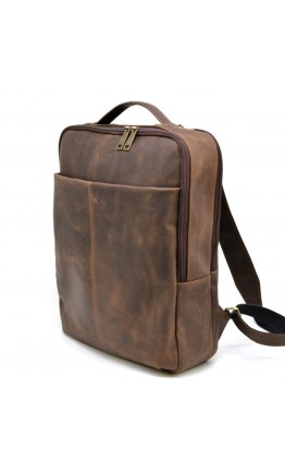 Коричневый кожаный винтажный рюкзак Tarwa RC-7280-3md