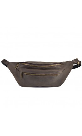 Кожаная коричневая винтажная мужская сумка на пояс Tarwa RC-3012-3md