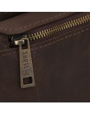 Фотография Кожаная коричневая винтажная мужская сумка на пояс Tarwa RC-3012-3md