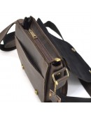 Фотография Коричневая кожаная сумка на плечо c клапаном Tarwa RC-30271-3md