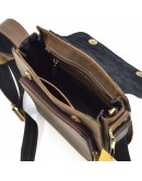 Фотография Коричневая кожаная сумка на плечо Tarwa RC-30272-3md