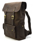 Фотография Темно-коричневый кожаный мужской рюкзак Tarwa RC-9001-4lx