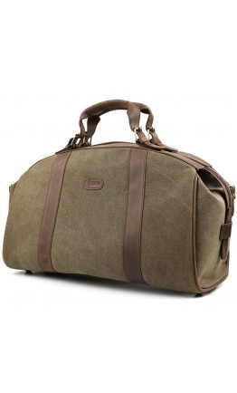 Дорожная спортивная сумка из канваса и натуральной кожи Tarwa RCh-9552-4lx