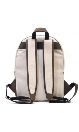 Мужской вместительный рюкзак из винтажной кожи и прочной ткани Tarwa RCj-7273-3md