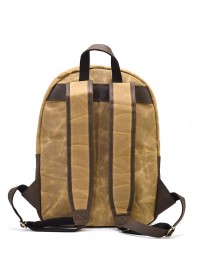 Коричневый вместительный мужской рюкзак из ткани и натуральной кожи TARWA RCW-7273-3md