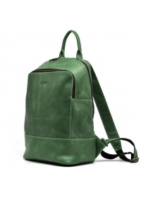 Зеленый кожаный женский рюкзак из винтажной кожи Tarwa RE-2008-3md