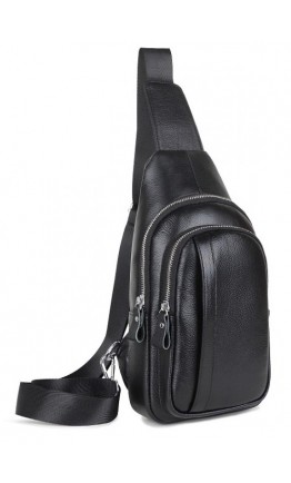 Черный мужской слинг Tiding Bag A25F-6601A